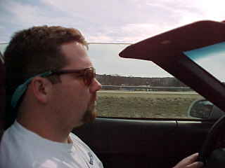 Tom looks good in a Vette! I wonder if I'll ever get a chance to drive?  Down thru Oklahoma into Texas and on to Dallas. Thru Austin, to San Antonio.